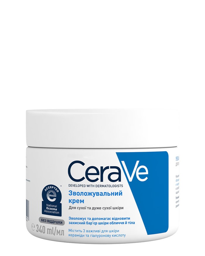 Крем зволожуючий CeraVe для відновлення захисного бар'єру шкіри Зволожувальний крем CeraVe для відновлення захисного бар'єру шкіри